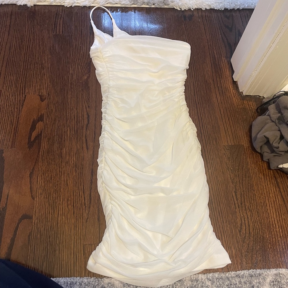 Princess polly white one shoulder mini dress